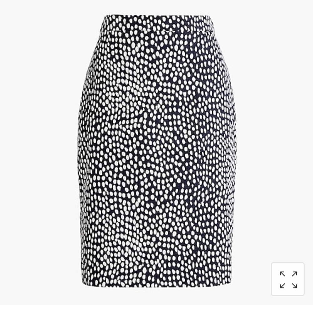 J. Crew Printed basketweave  pencil skirt